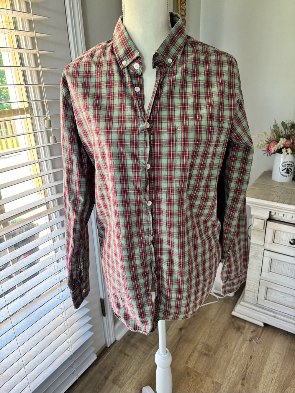 Billy Reid long sleeve button down shirt size XL Fit 1